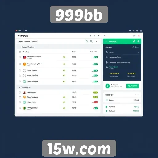 Avaliação da interface de usuário do 999bb